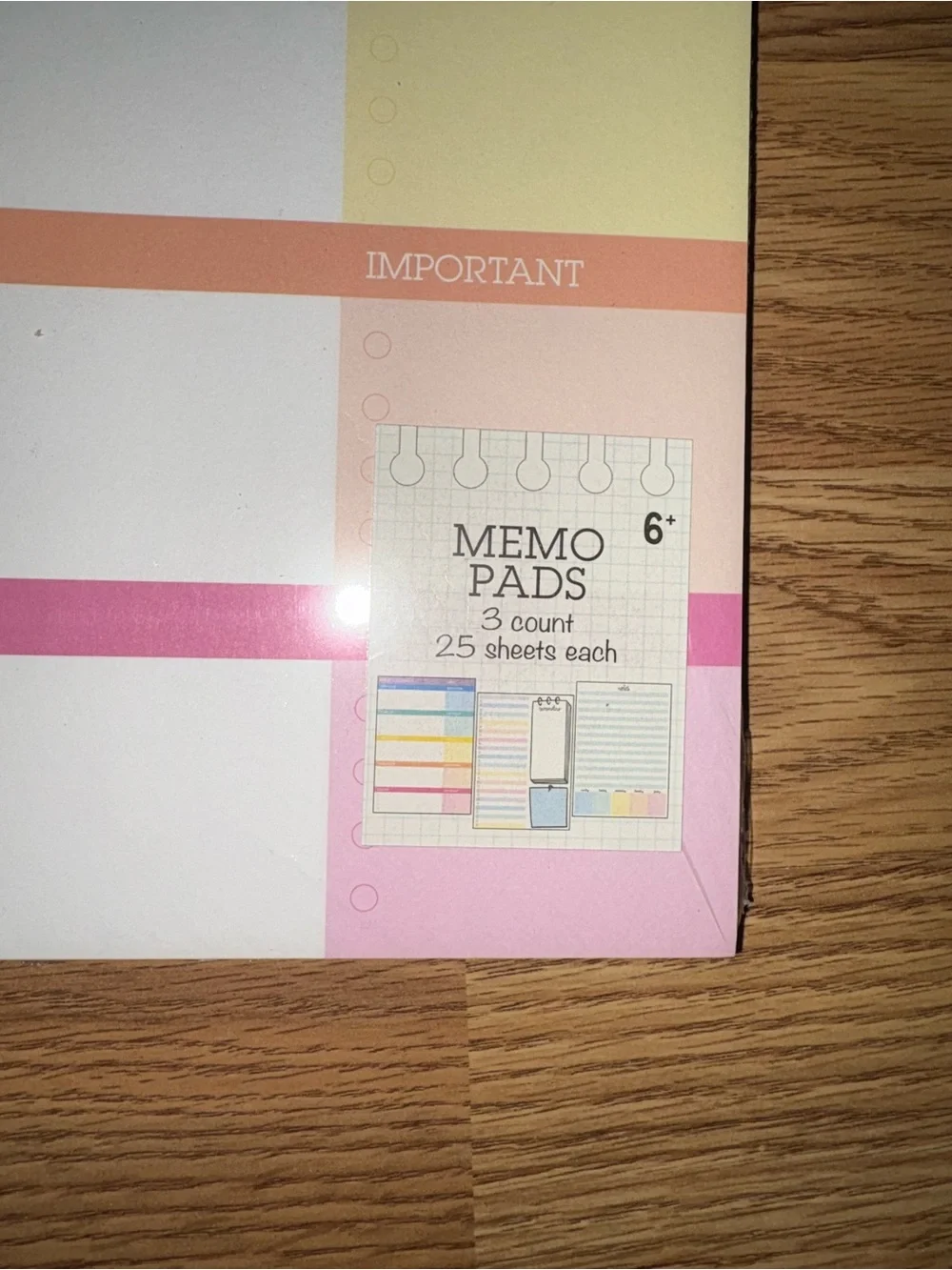 Weekly Planning Memo Pad - Multi-Color
